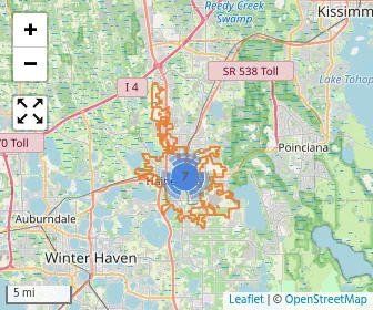 Area schools map